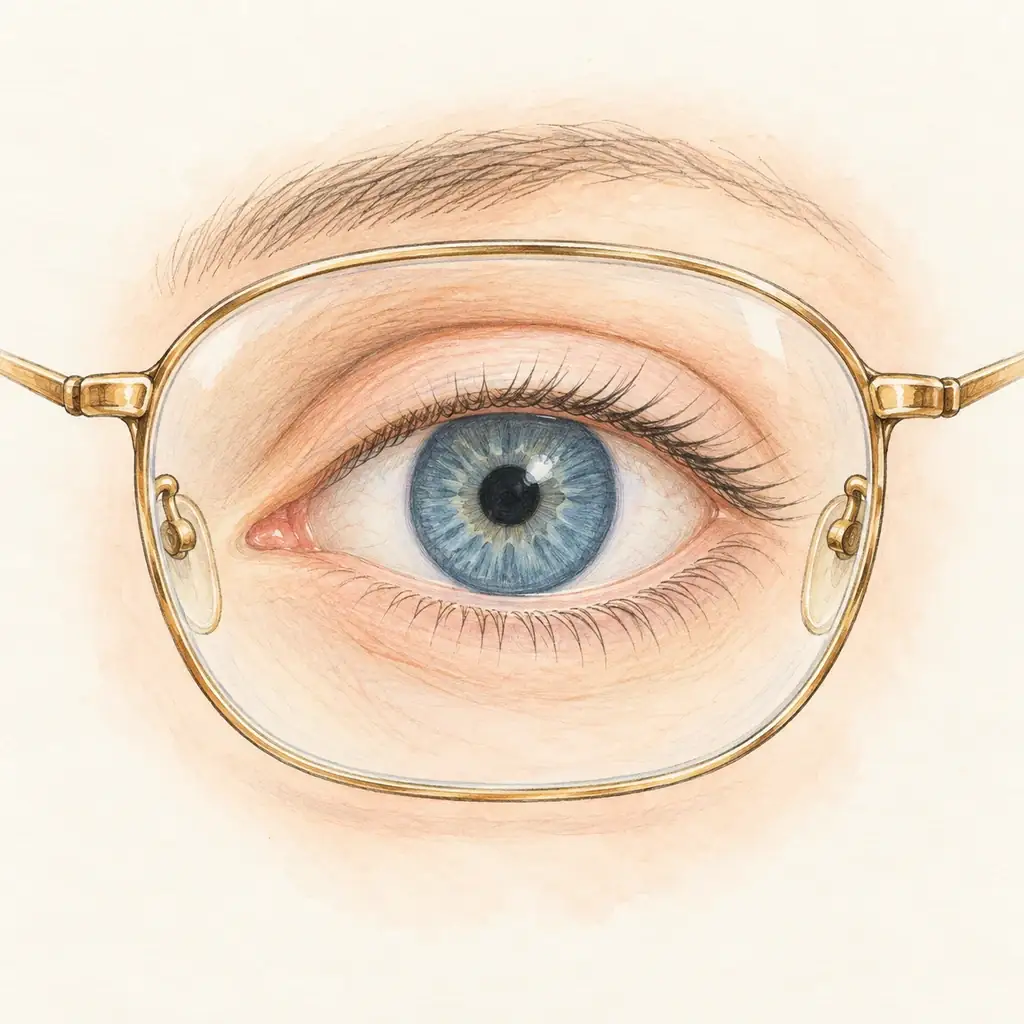 Lunettes après l'opération de la cataracte