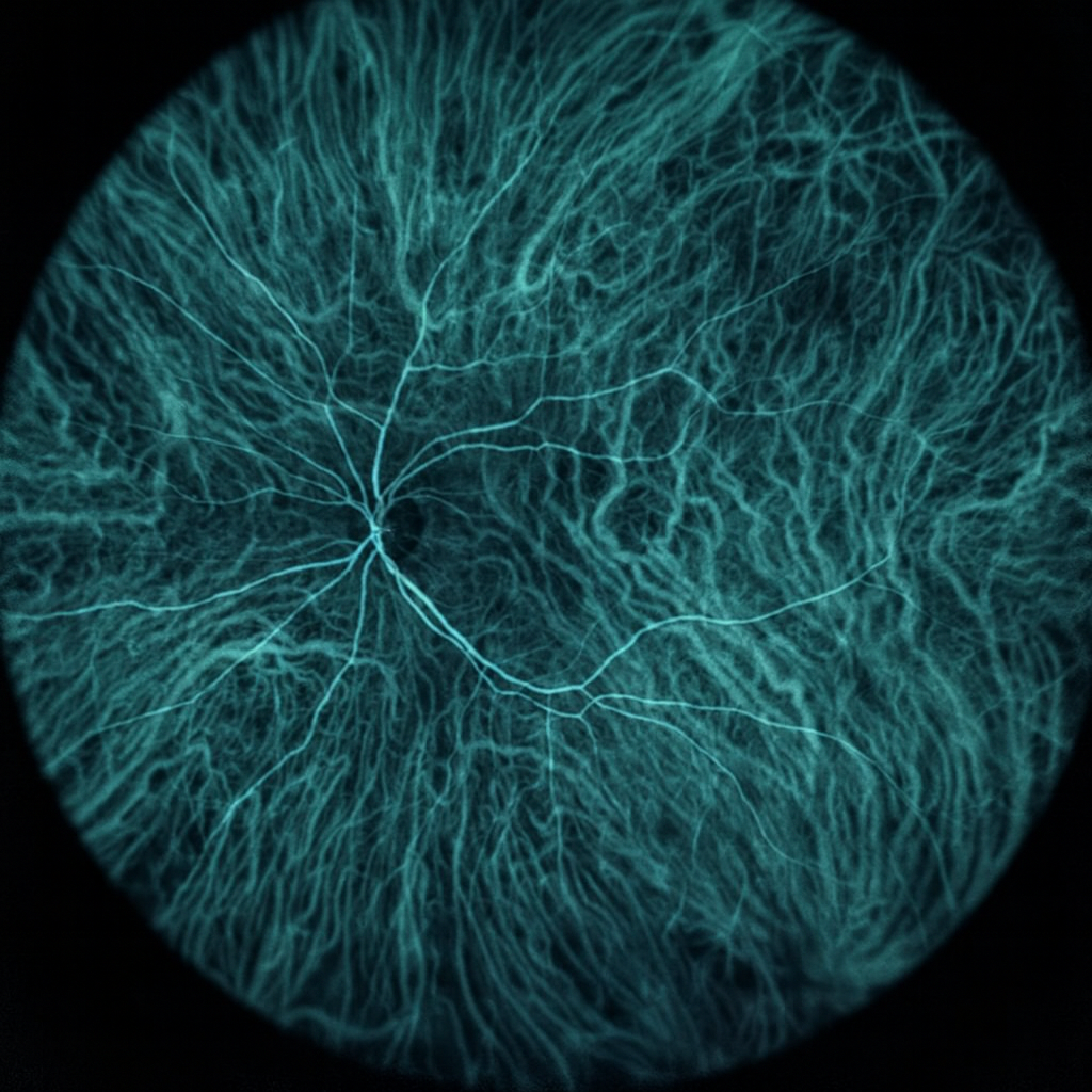angiographie au vert d'indocyanine pour imager la choroide