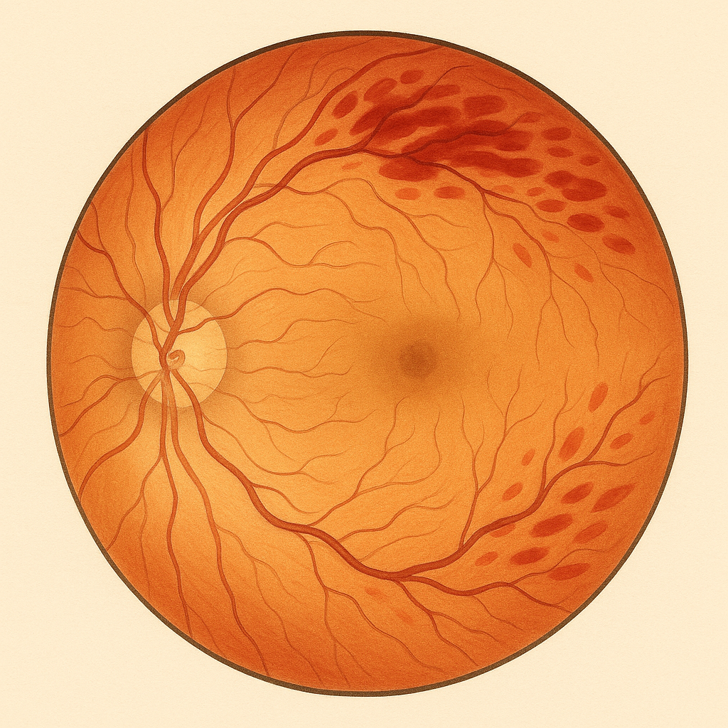 occlusion de branche veineuse rétinienne ou obvr