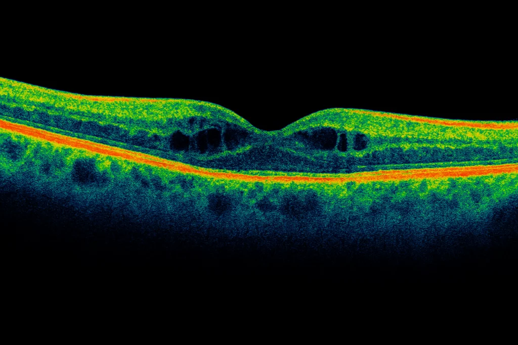 oedème maculaire diabétique compliquant une rétinopathie diabétique