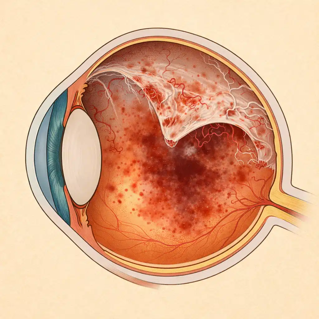 vitrectomie pour rétinopathie diabétique compliquée